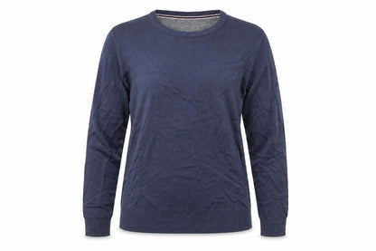 XACT Womens Blue Round Neck Acrylic Pullover Jumper Size M