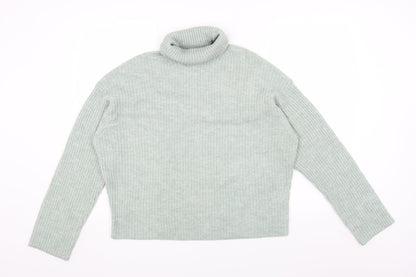 Womens UK Size S H&M Green Pullover Jumper