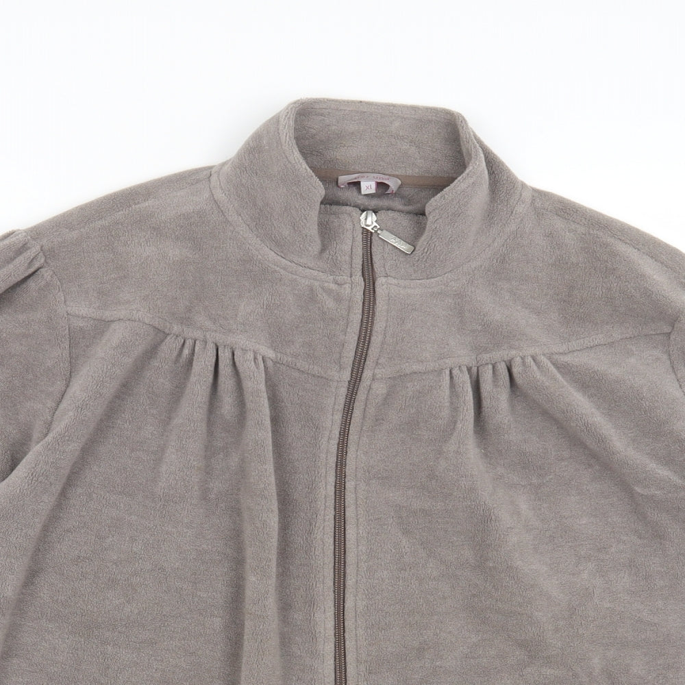 Womens UK Size XL Per Una Grey Full Zip Jumper