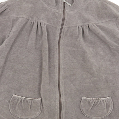 Womens UK Size XL Per Una Grey Full Zip Jumper