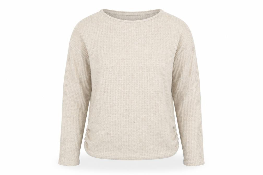 Womens UK Size M Papaya Beige Pullover Jumper