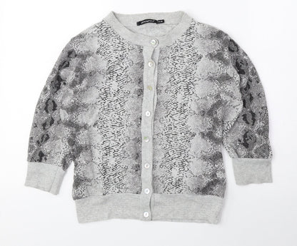Womens UK Size 8 Atmosphere Grey Cardigan Jumper