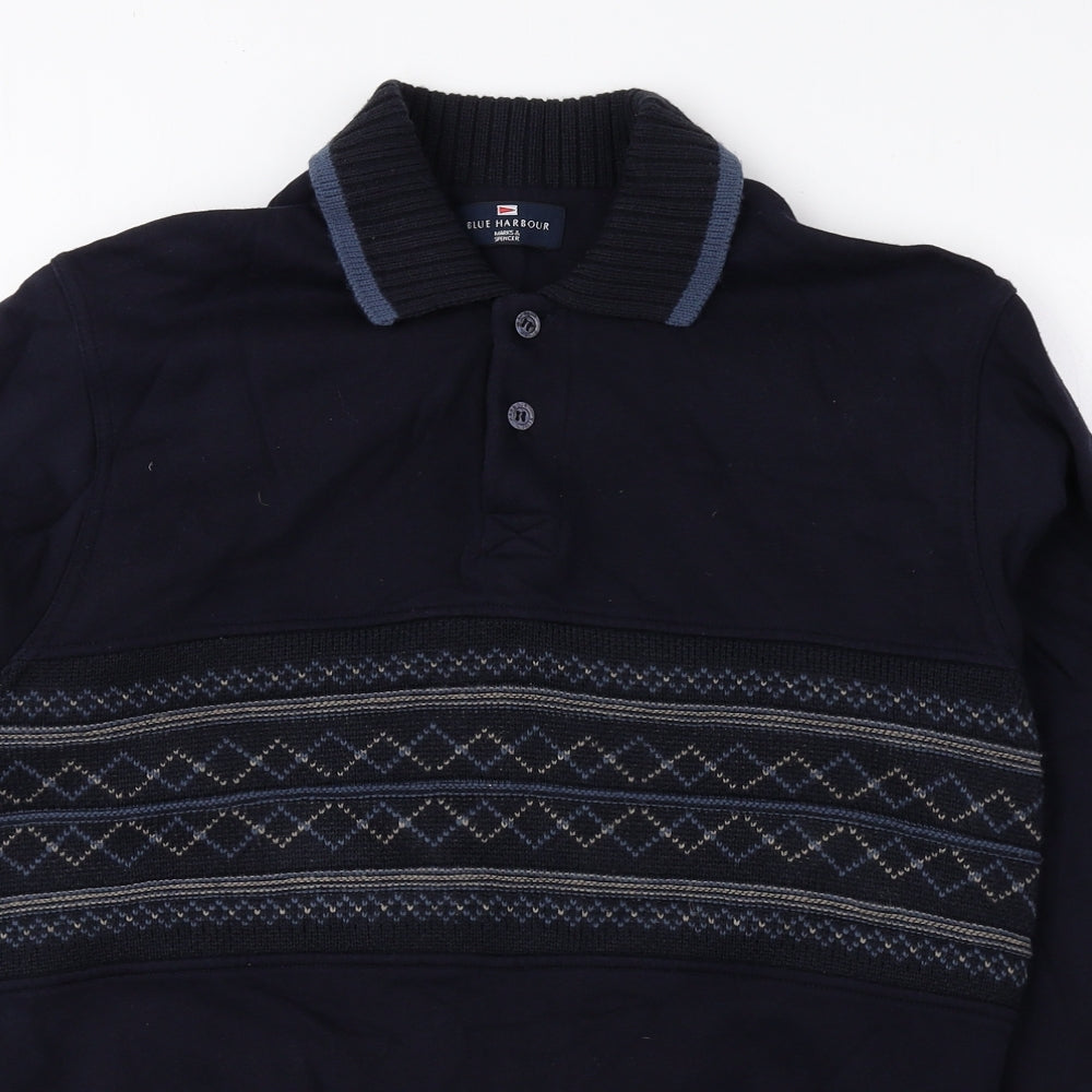 Mens UK Size S Blue Harbour Blue Pullover Sweatshirt