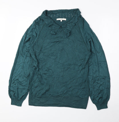 Womens UK Size 14 NEXT Green Pullover Jumper