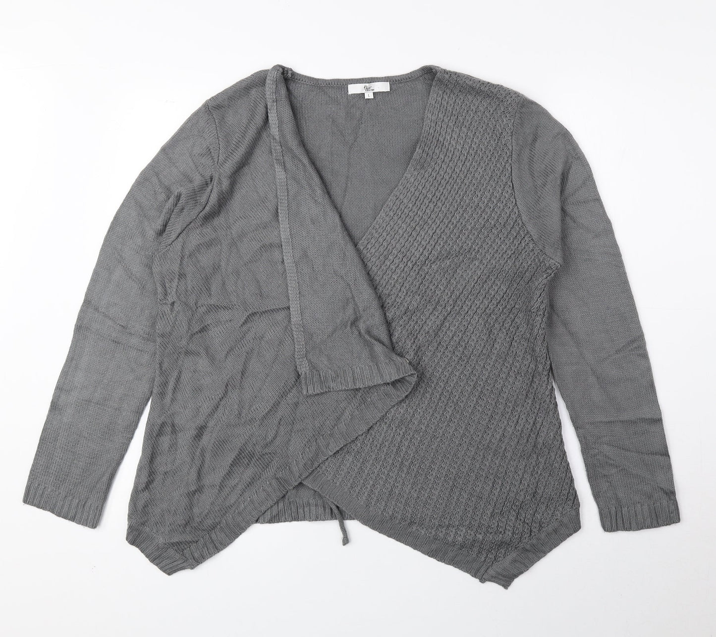 Womens UK Size L Klass Grey Cardigan Jumper