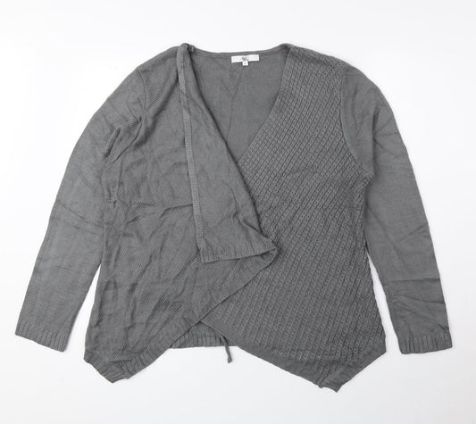Womens UK Size L Klass Grey Cardigan Jumper