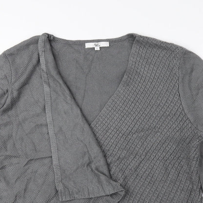 Womens UK Size L Klass Grey Cardigan Jumper
