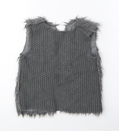 Primark Girls Grey Gilet Jacket Size 3-4 Years