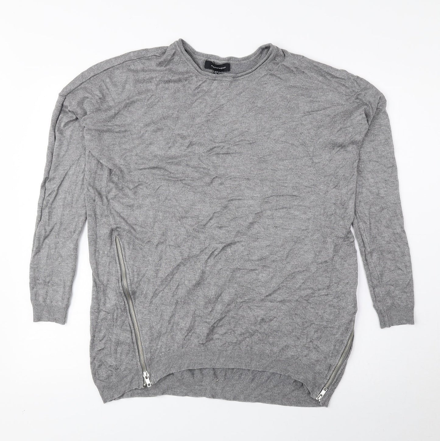 Womens UK Size 10 Atmosphere Grey Pullover Jumper