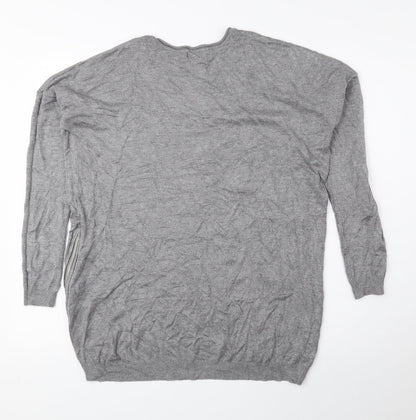 Womens UK Size 10 Atmosphere Grey Pullover Jumper