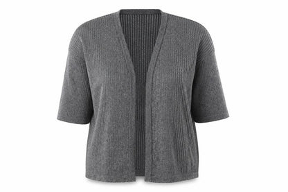 Atmosphere Womens Grey V-Neck Viscose Cardigan Jumper Size 16
