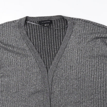 Atmosphere Womens Grey V-Neck Viscose Cardigan Jumper Size 16