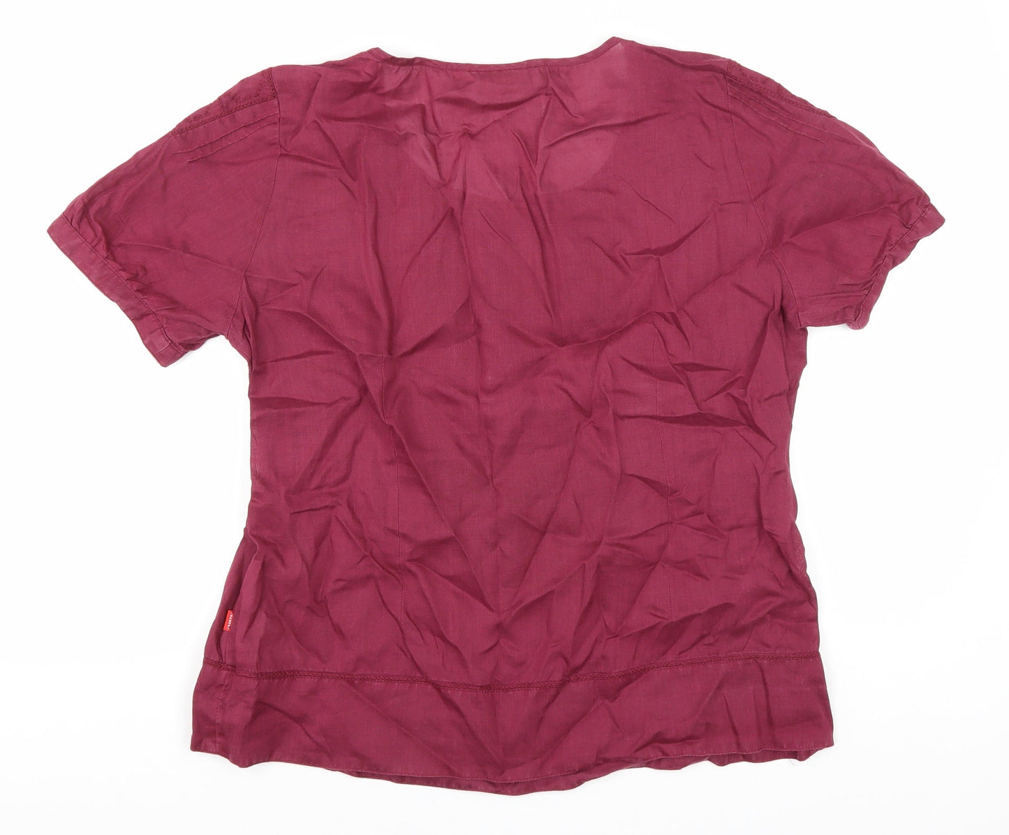 Womens UK Size 14 Jackpot Purple Basic Blouse