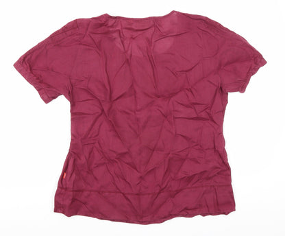 Womens UK Size 14 Jackpot Purple Basic Blouse