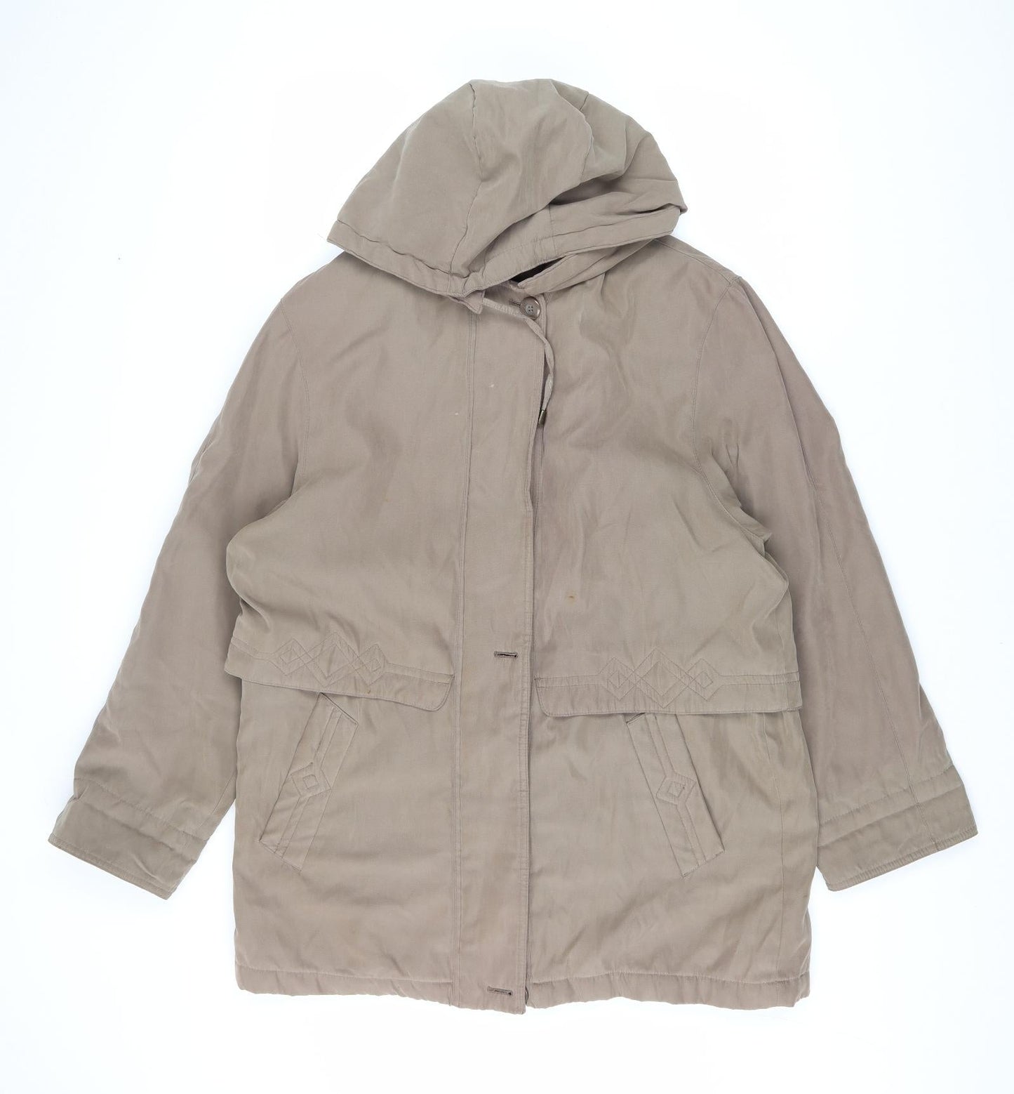 Mens UK Size M Bonmarché Brown Parka Coat