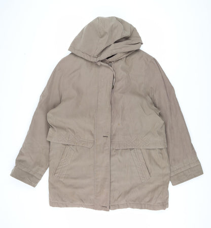 Mens UK Size M Bonmarché Brown Parka Coat