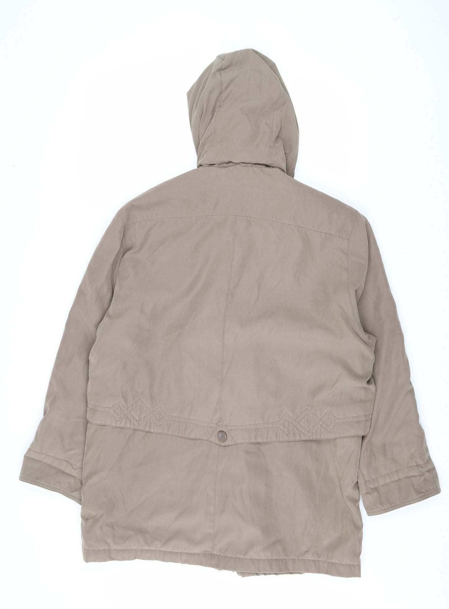 Mens UK Size M Bonmarché Brown Parka Coat