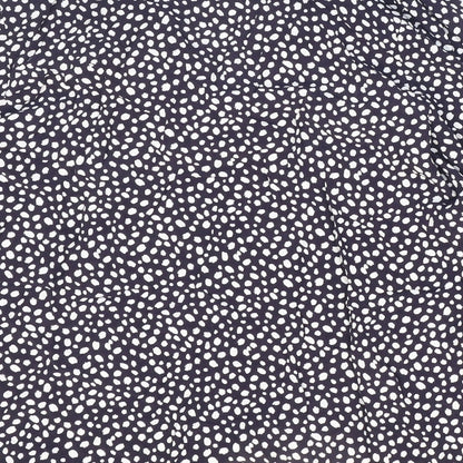 Womens UK Size 8 Marks and Spencer Blue Basic Button-Up