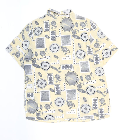 Womens UK Size 16 Preworn Multicoloured Basic Button-Up