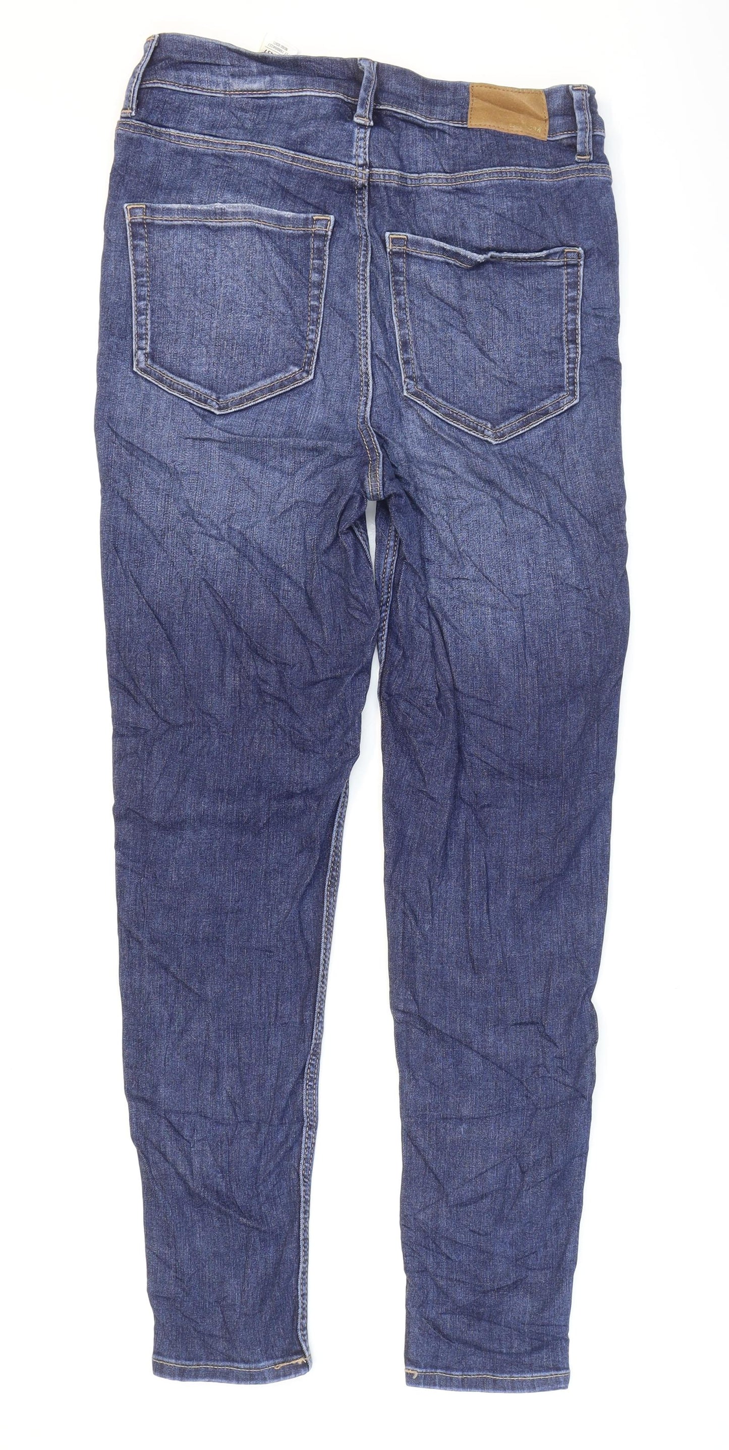 Womens UK Size 8 Marks and Spencer Regular Fit Skinny Blue Jeans