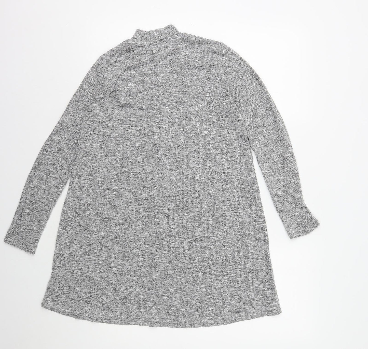 Atmosphere Womens Green Houndstooth Polyester A-Line Size 8 Mock Neck Pullover