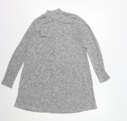 Atmosphere Womens Green Houndstooth Polyester A-Line Size 8 Mock Neck Pullover