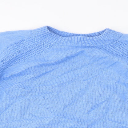 Womens UK Size S Marks and Spencer Blue Pullover Jumper