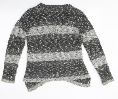 Womens UK Size 12 Janique Grey Cardigan Jumper
