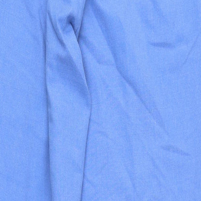 Miller Womens Blue Polyester Trousers Size 14 L28 in Regular