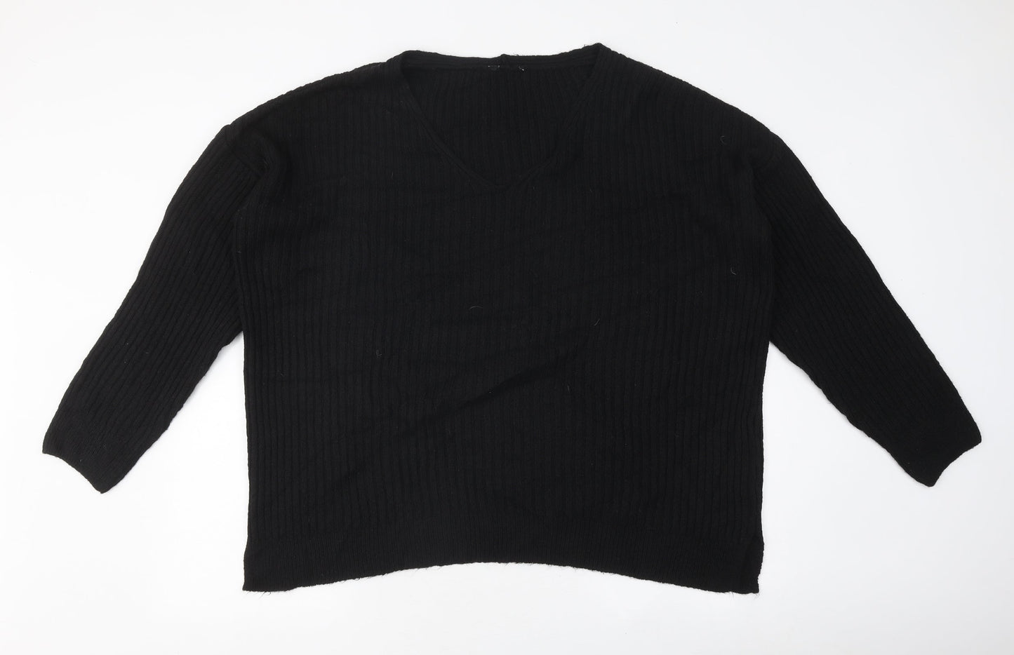 Womens UK Size L New Look Black Pullover Jumper