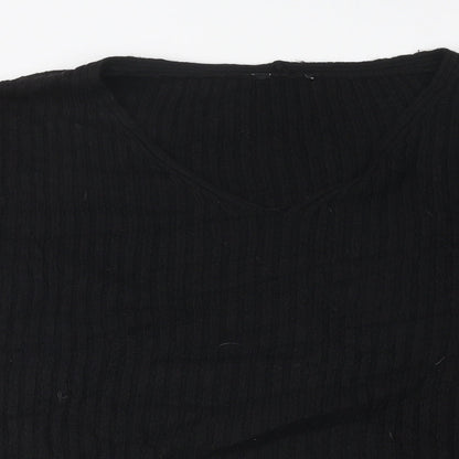Womens UK Size L New Look Black Pullover Jumper