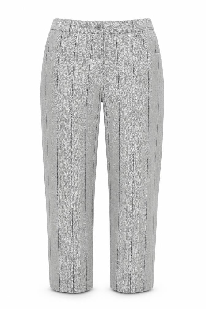 Womens UK Size 12 Cotton Traders Regular Fit  Grey Trousers