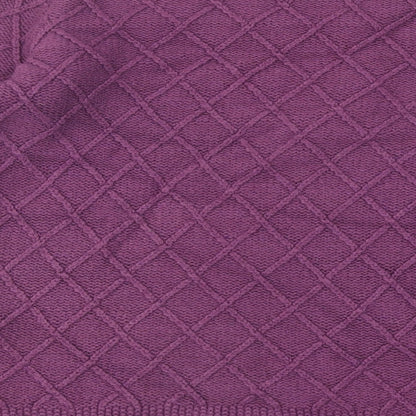 Lands' End Womens Purple Round Neck Acrylic Pullover Jumper Size 6