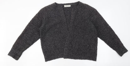 Berkeritex Womens Grey Round Neck Polyester Cardigan Jumper Size 14