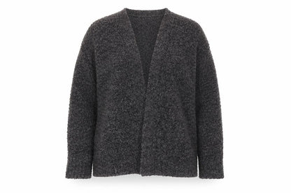 Berkeritex Womens Grey Round Neck Polyester Cardigan Jumper Size 14