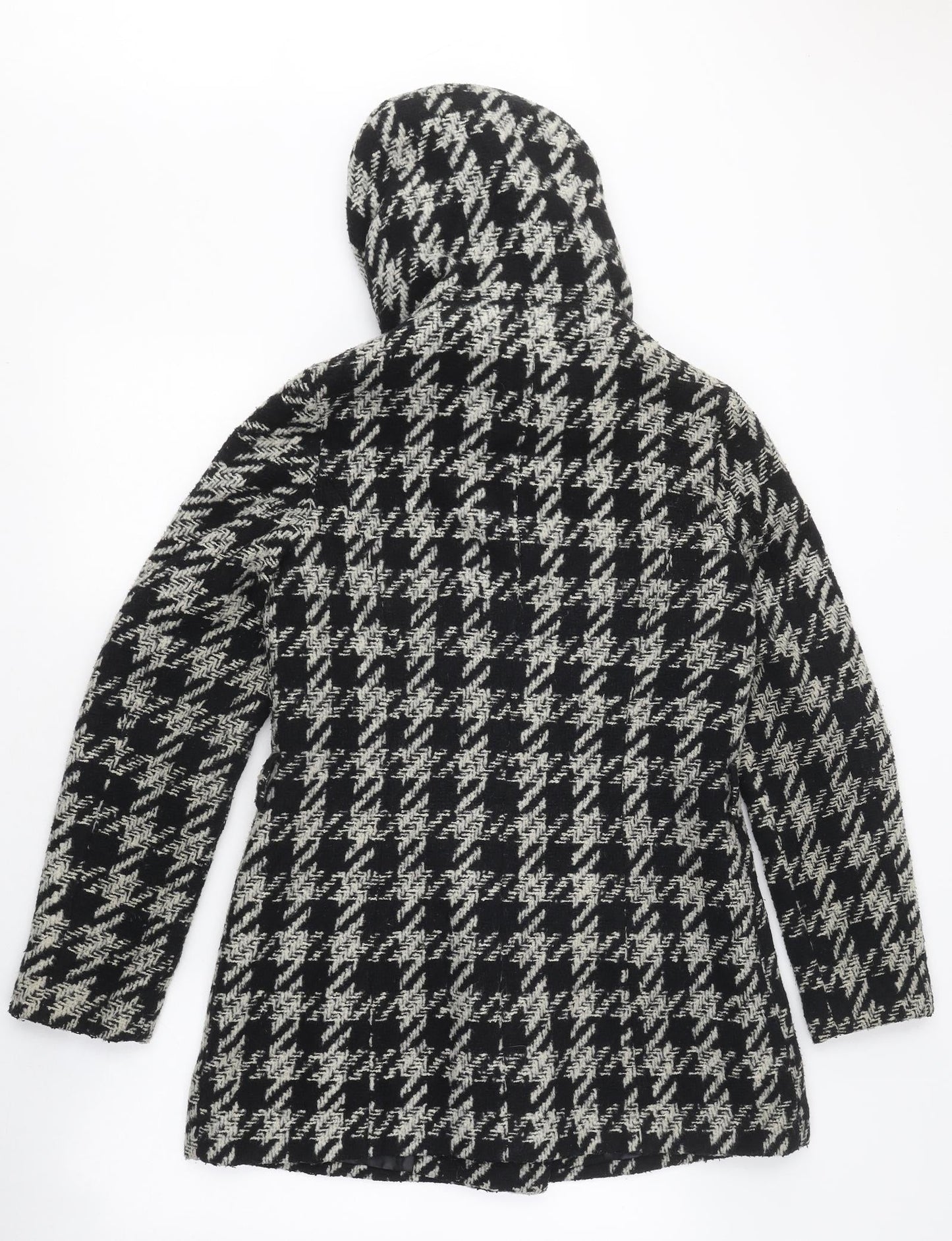 Womens UK Size 8 New Look Black Overcoat