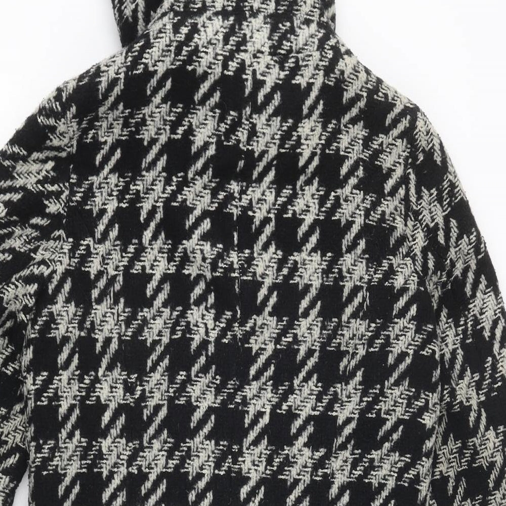 Womens UK Size 8 New Look Black Overcoat