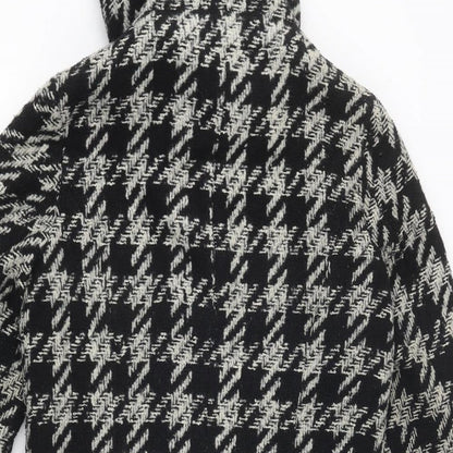 Womens UK Size 8 New Look Black Overcoat