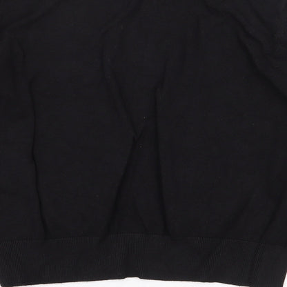 H&M Womens Black Viscose Pullover Sweatshirt Size L Pullover