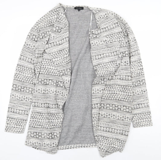 Womens UK Size 10 New Look Grey Cardigan Jumper