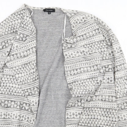Womens UK Size 10 New Look Grey Cardigan Jumper