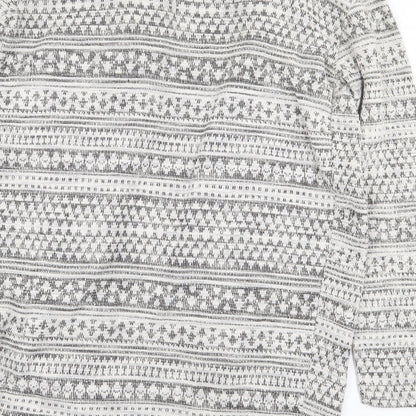 Womens UK Size 10 New Look Grey Cardigan Jumper