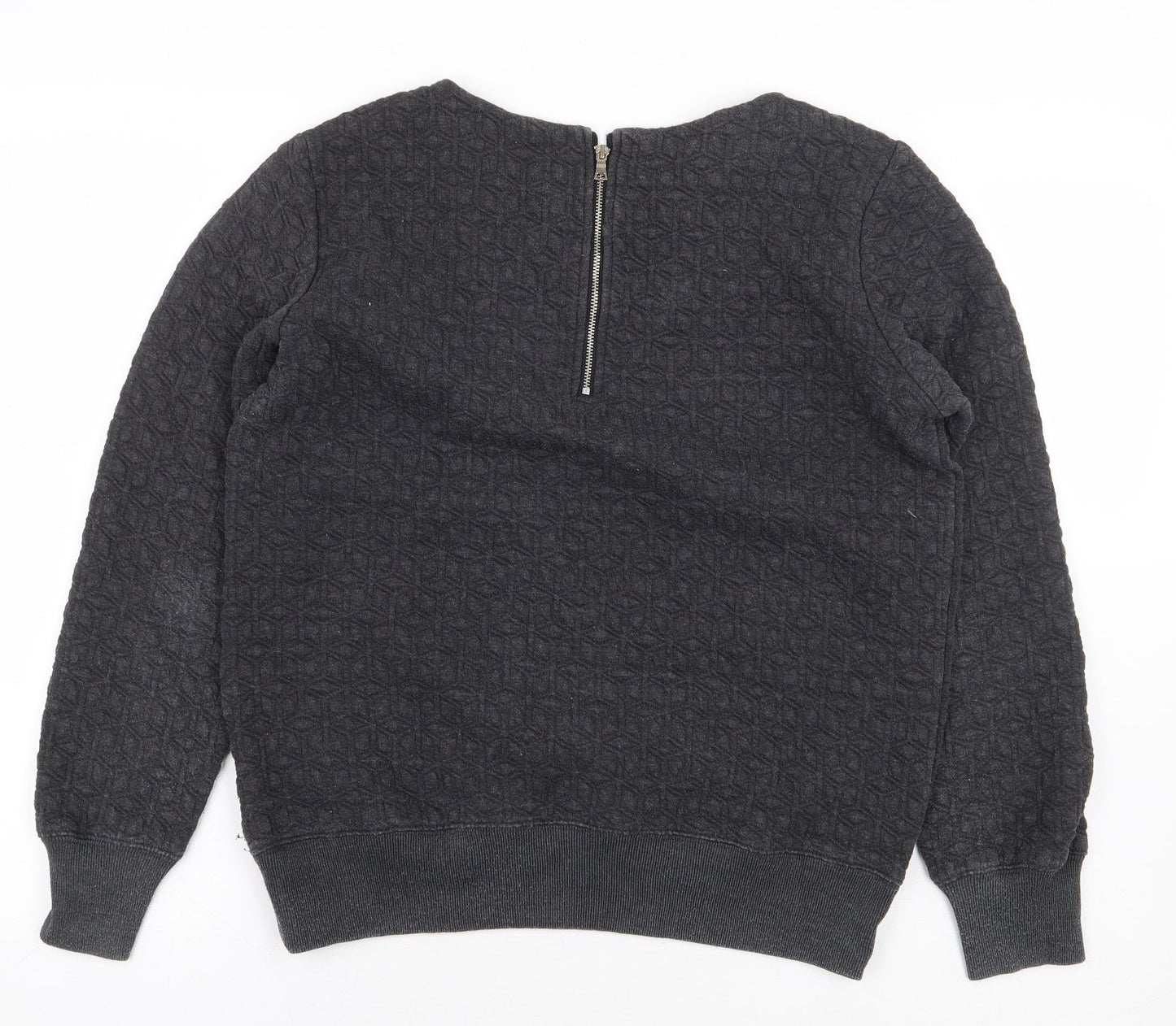 Gap Womens Grey Polyester Pullover Sweatshirt Size M Zip