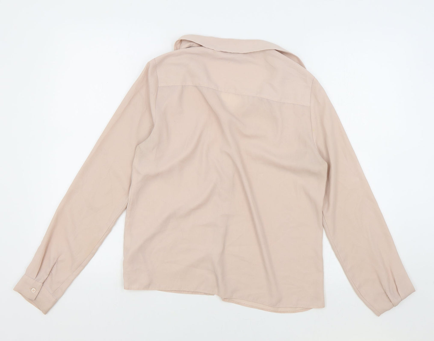 Atmosphere Womens Pink Polyester Basic Button-Up Size 12 Collared