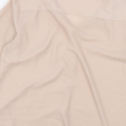 Atmosphere Womens Pink Polyester Basic Button-Up Size 12 Collared