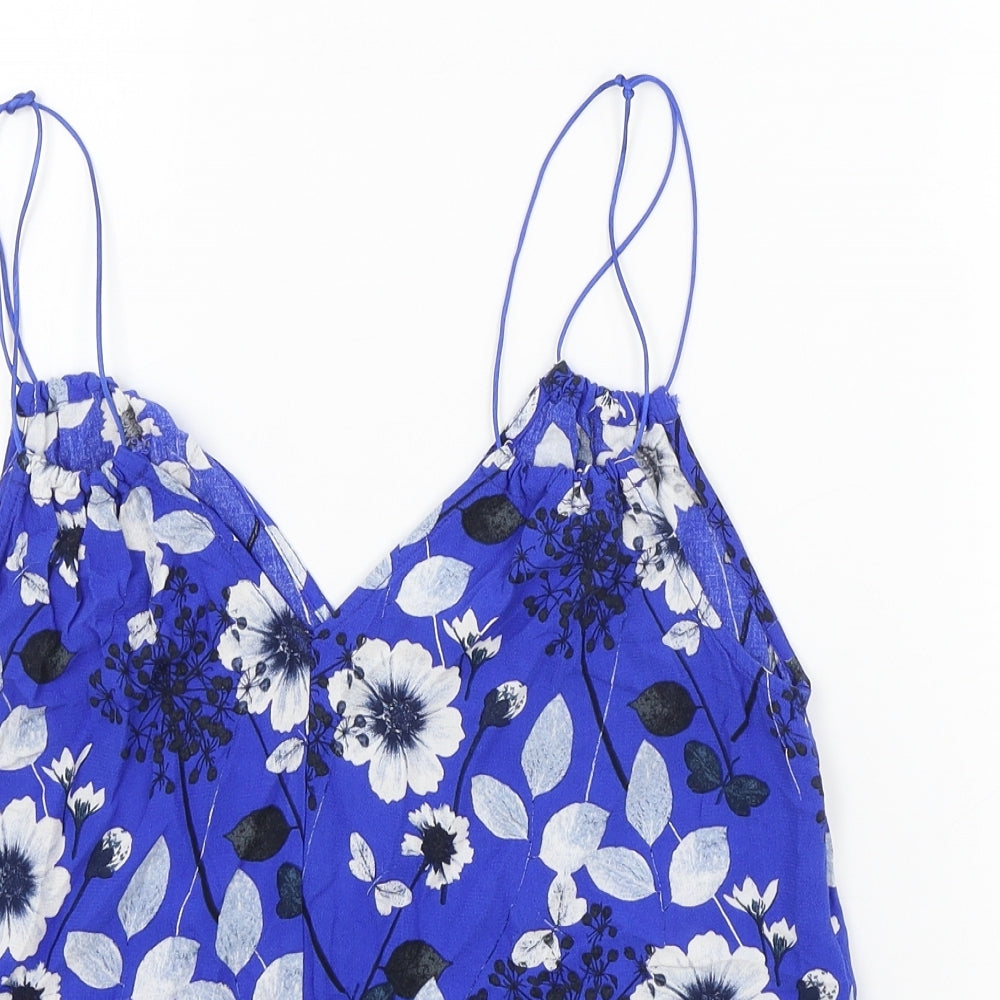 Womens UK Size S MNG Blue Camisole Tank