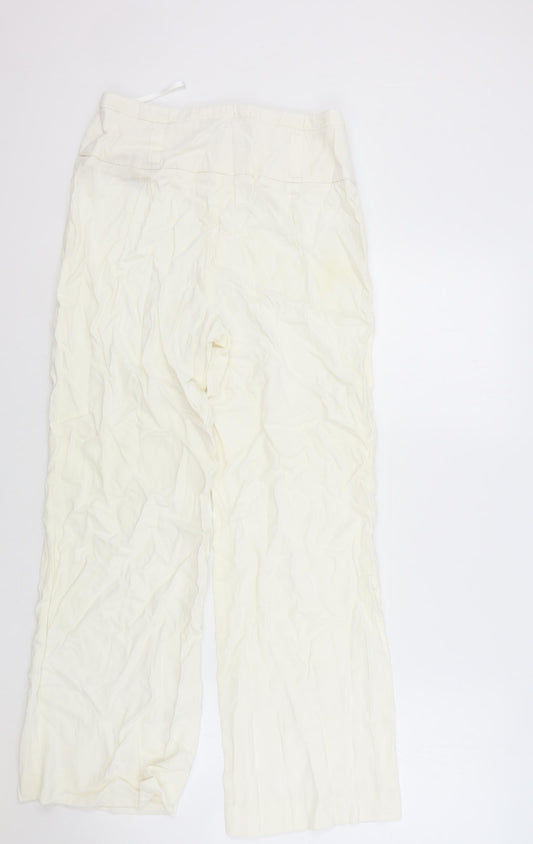 Womens UK Size 10 Principles Regular Fit Chino Ivory Trousers