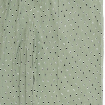 Womens UK Size 12 Marks and Spencer Regular Fit Bloomer Green Trousers