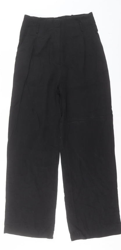 Womens UK Size 10 H&M Regular Fit  Black Trousers