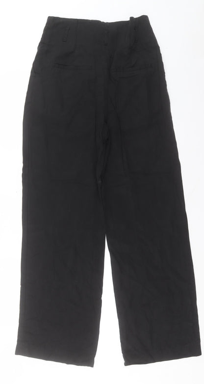 Womens UK Size 10 H&M Regular Fit  Black Trousers